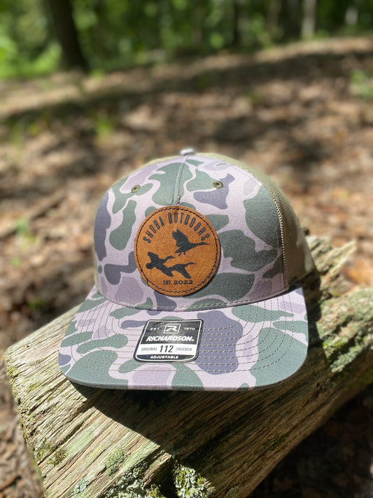 3 DUCK MARSH CAMO/LODEN 5-PANEL