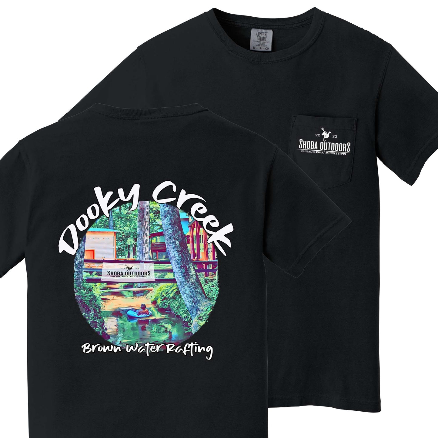 Dooky Creek Brown Water Rafting Pocket Tee
