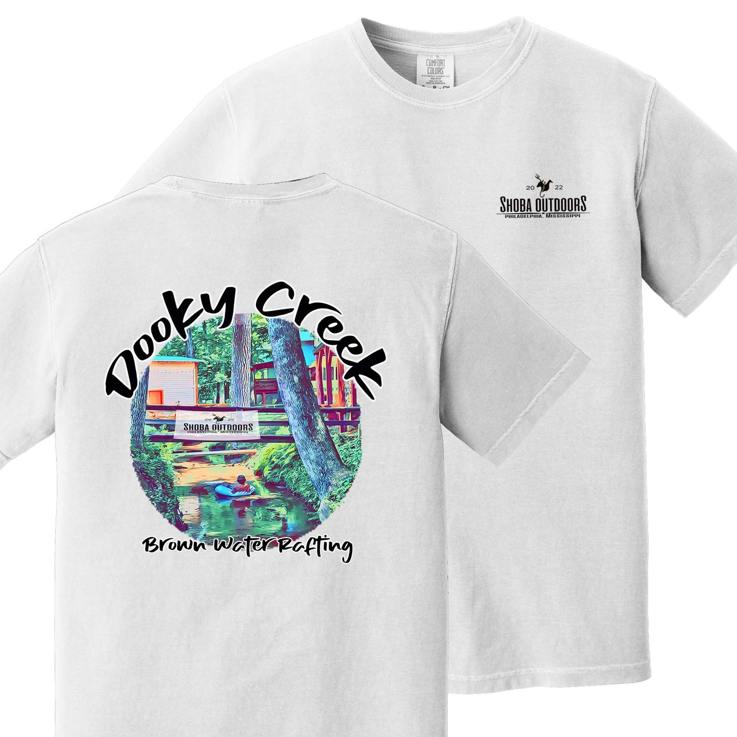 Dooky Creek Brown Water Rafting Performance Tee