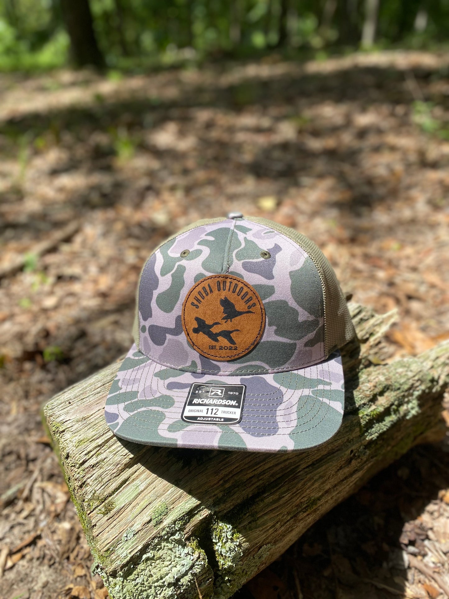 3 DUCK MARSH CAMO/LODEN 5-PANEL