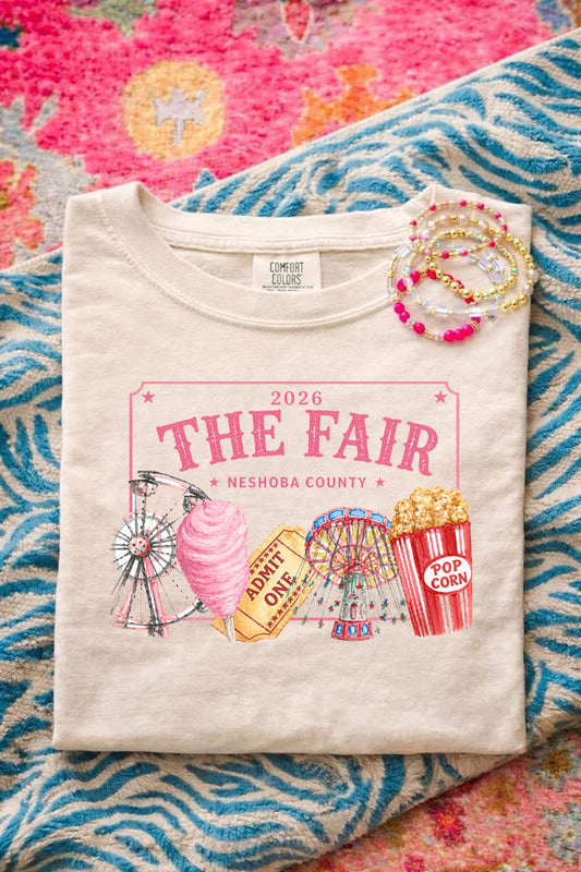 2026 The Fair Neshoba County Graphic Tee | Comfort Colors Fair Shirt | County Fair Tee | Mississippi Fair Shirt